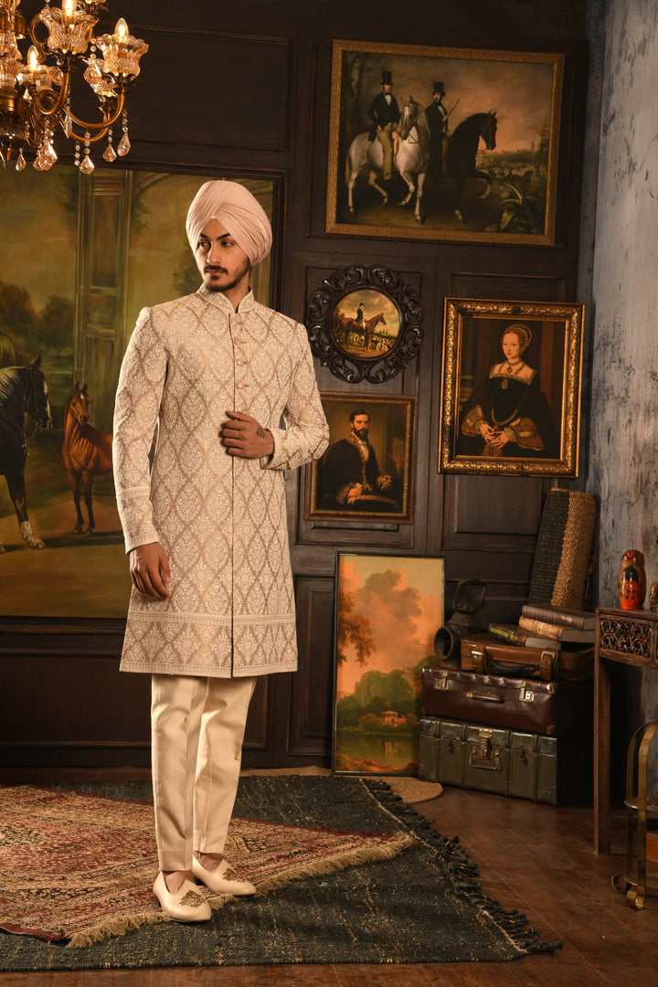 Rose Gold Heirloom Sherwani: A Timeless Celebration Of Luxury