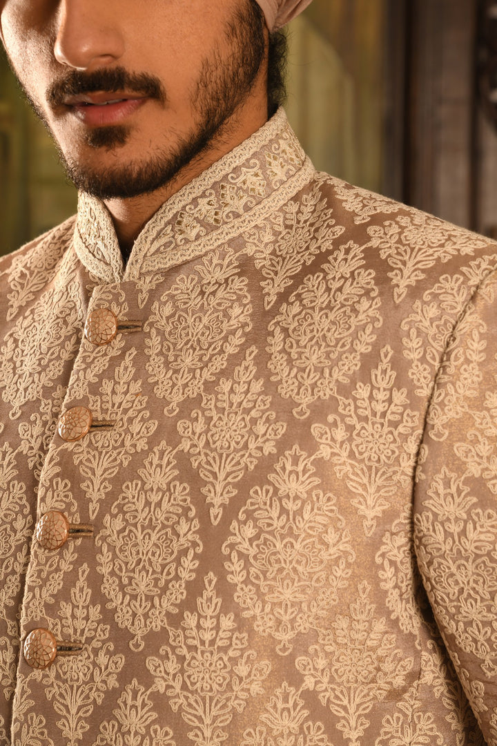 Rose Gold Heirloom Sherwani: A Timeless Celebration Of Luxury