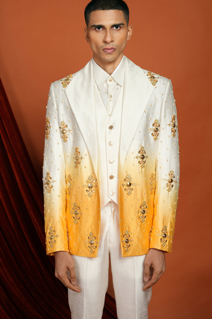 Kai - Yellow Ombré Blazer Set