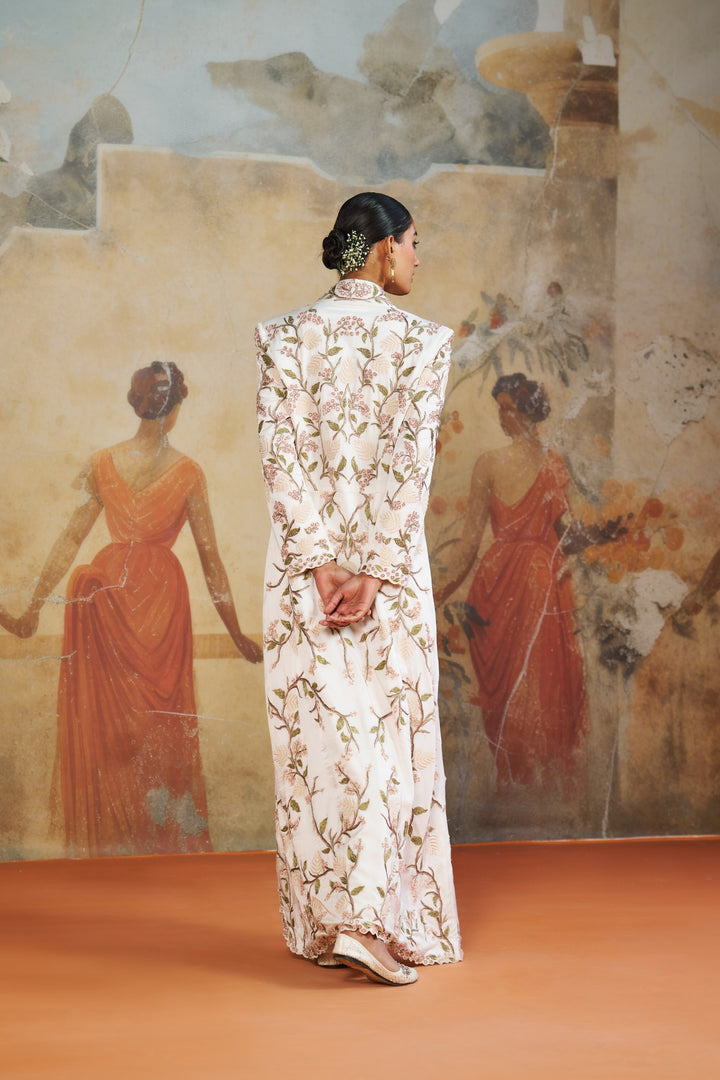 Ivory Multithreaded Long Jacket Set
