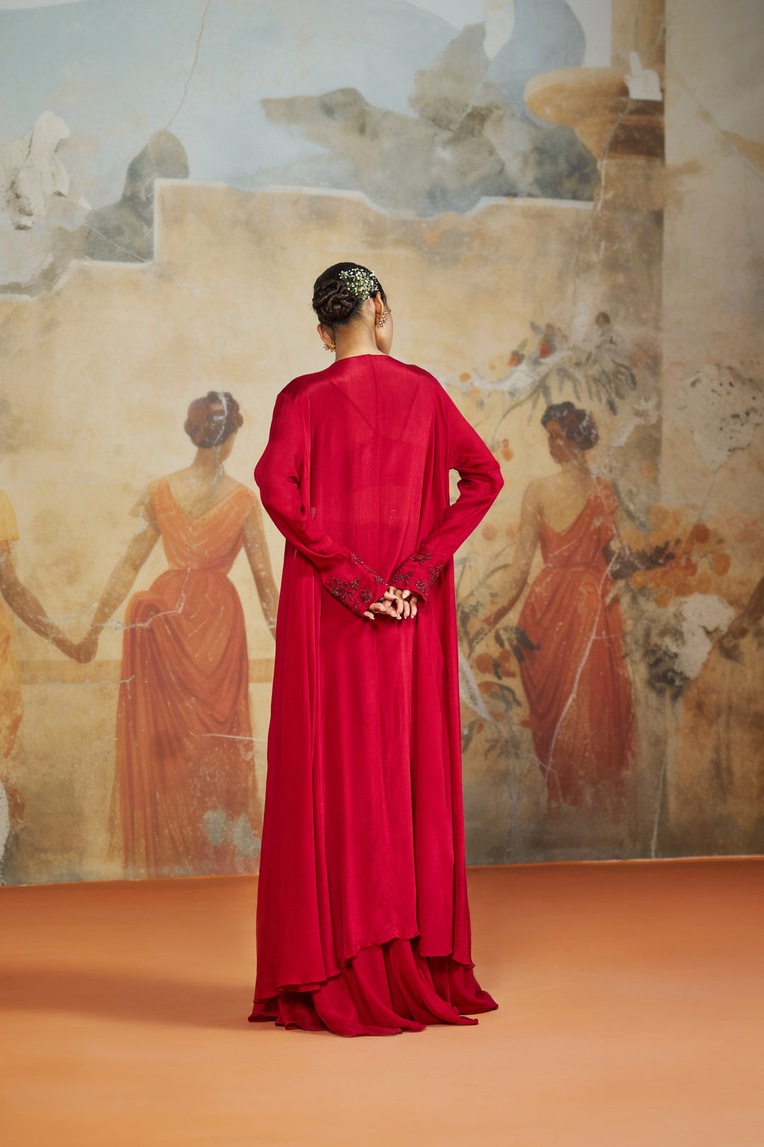 Red 3Pcs Cape Set