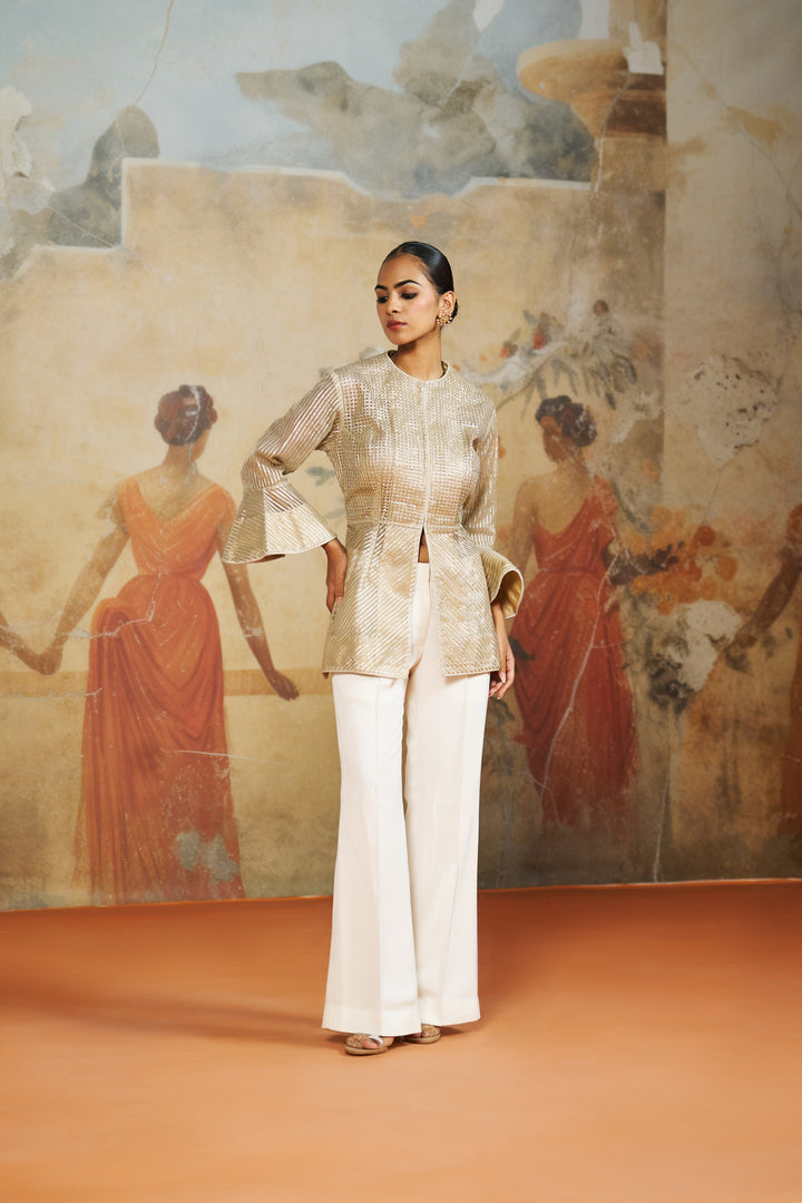 Gota Peplum Jacket Set