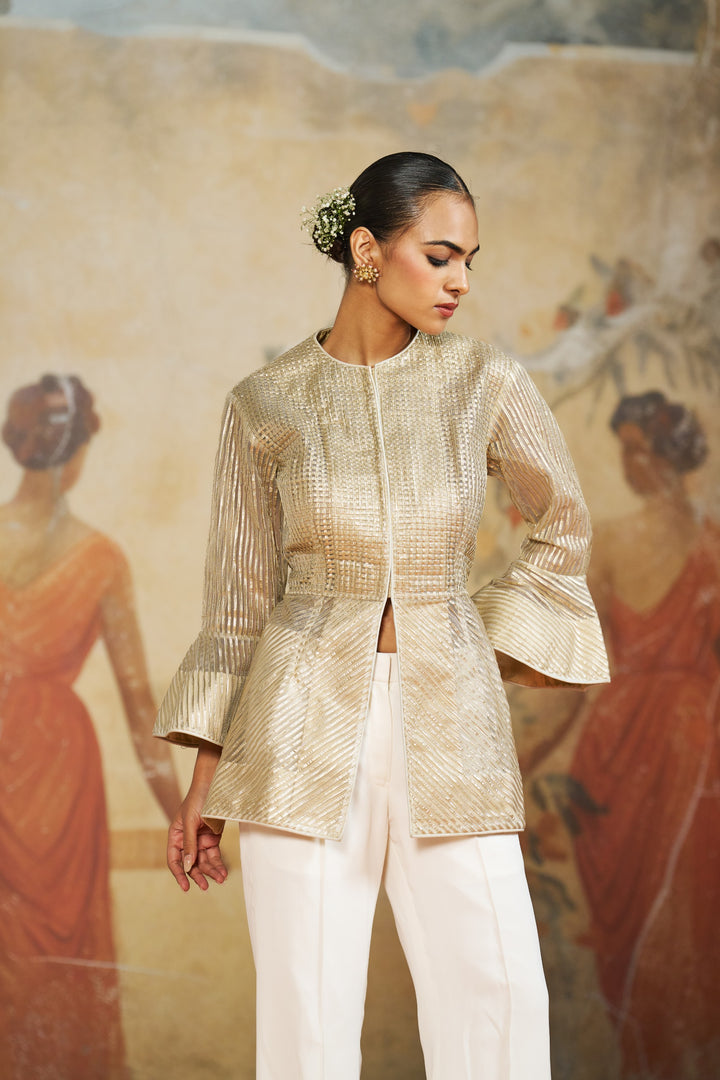 Gota Peplum Jacket Set