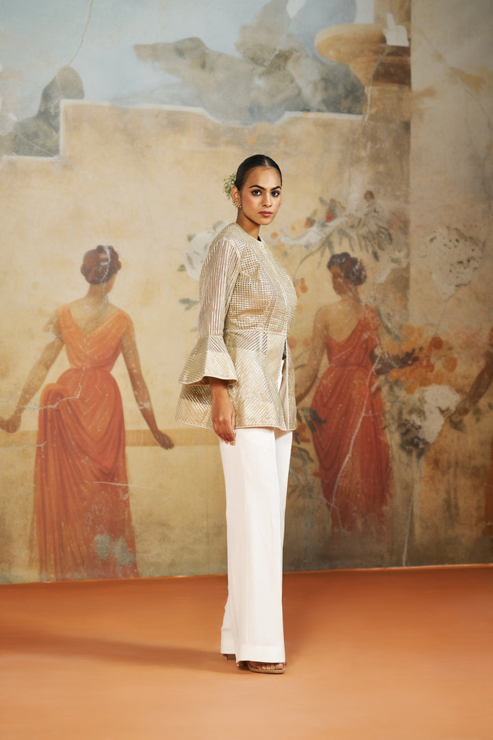 Gota Peplum Jacket Set