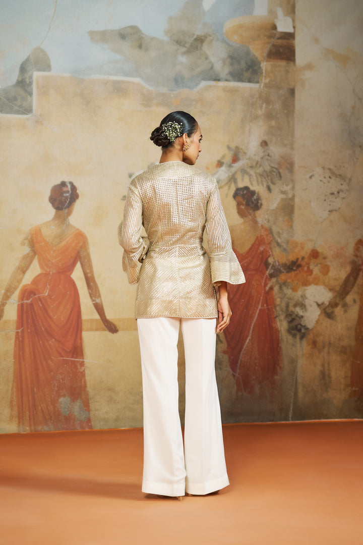 Gota Peplum Jacket Set
