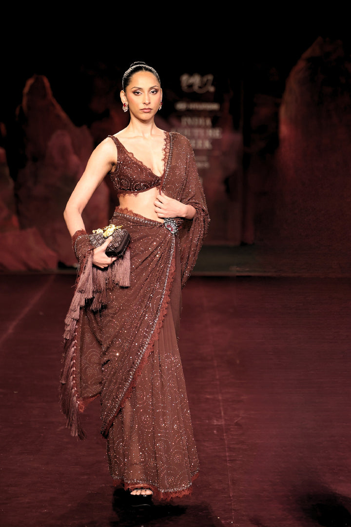 Mocha Noor Saree