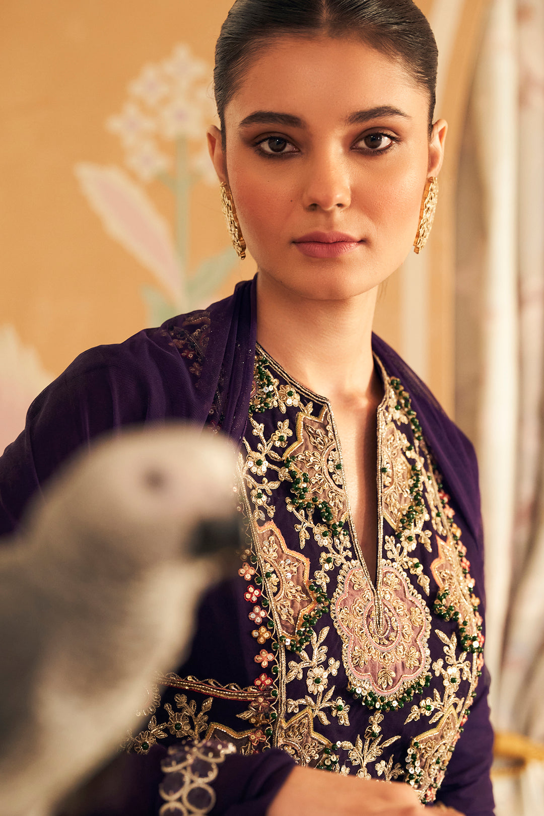 Banafsha Anarkali Set