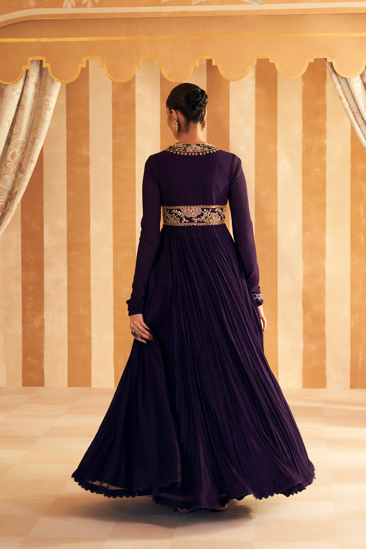 Banafsha Anarkali Set