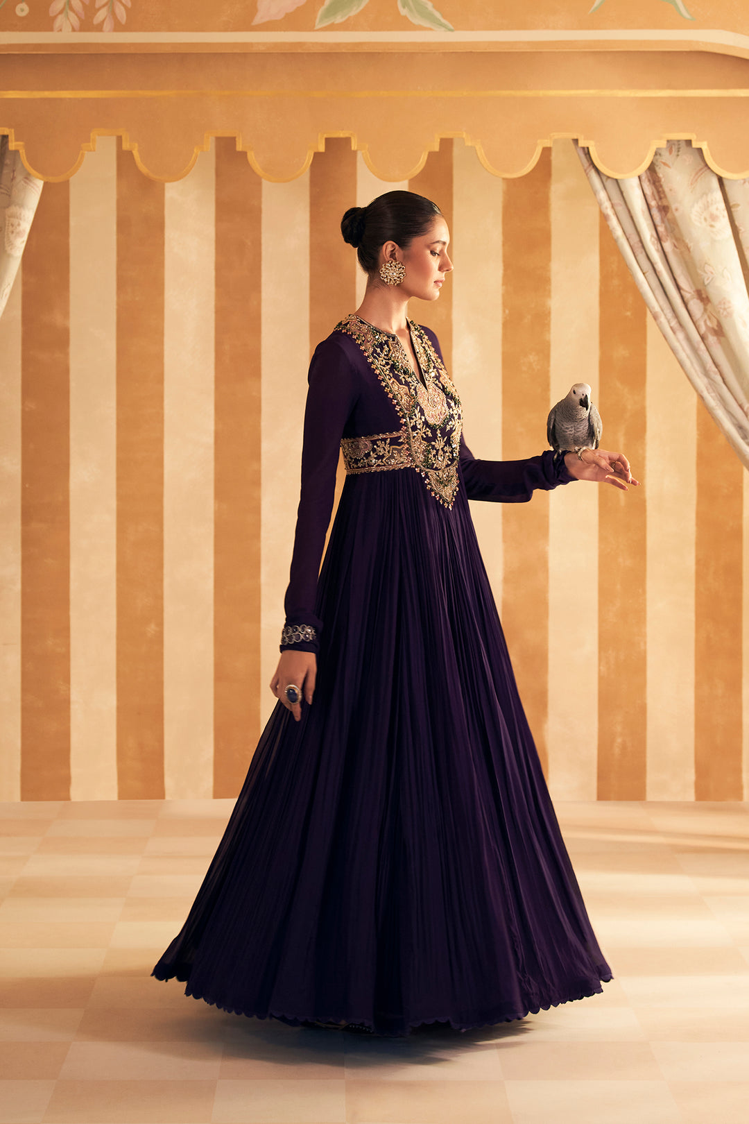 Banafsha Anarkali Set