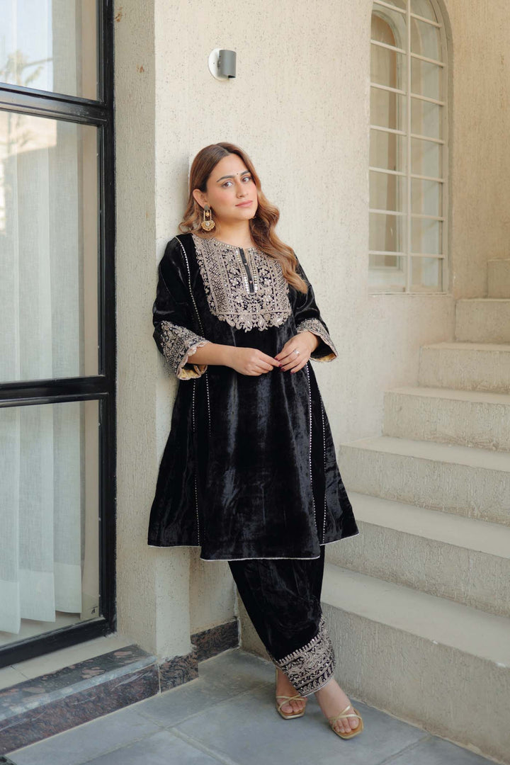 Nisreen - Short Kalidaar Chauga With Salwar
