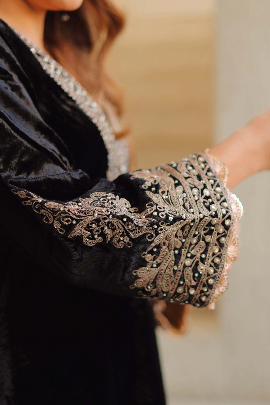 Rasha - Long A-Line Chauga With Salwar