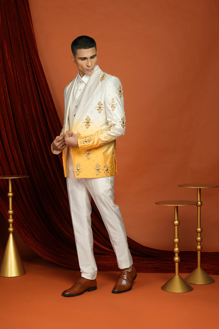 Kai - Yellow Ombré Blazer Set