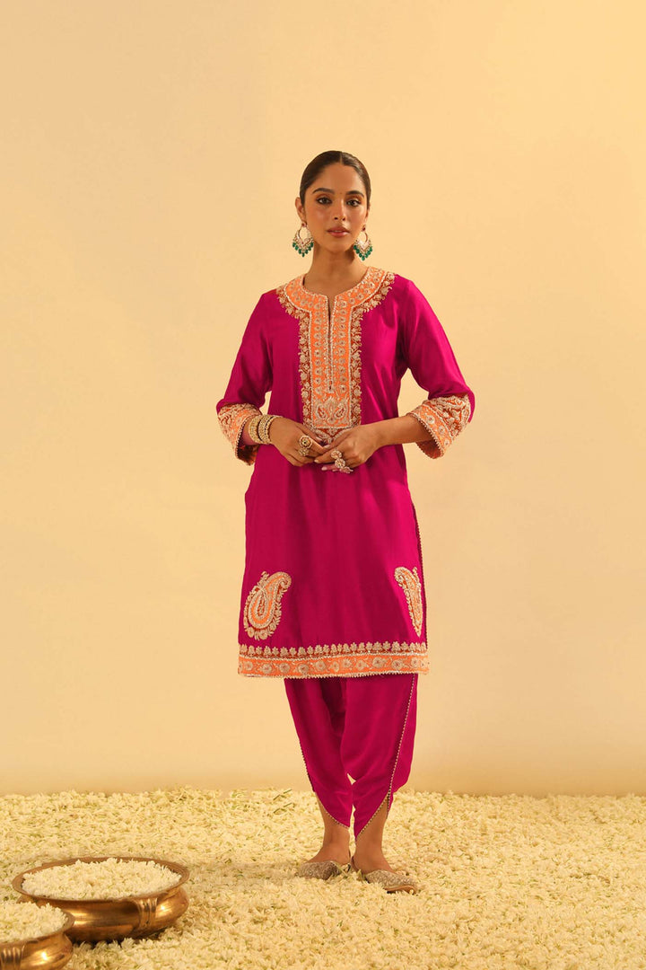 Anjum - Short Kurta With Dhoti