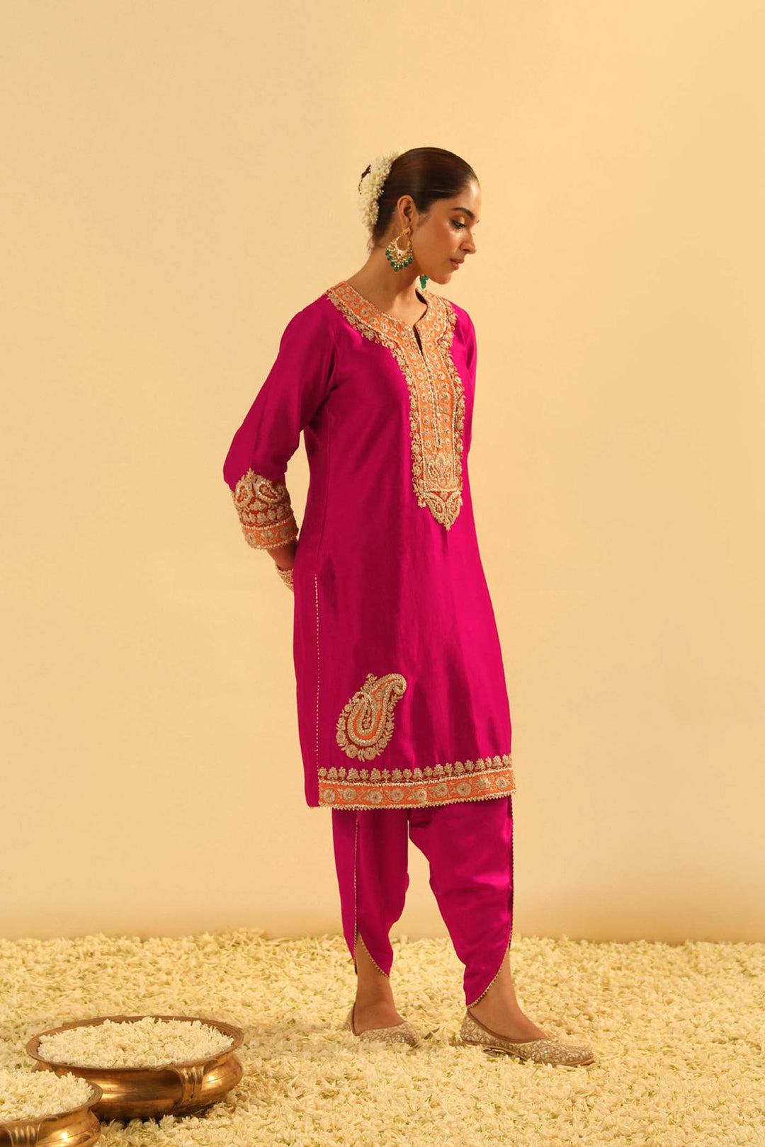Anjum - Short Kurta With Dhoti