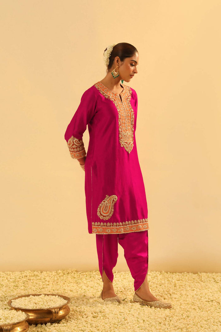 Anjum - Short Kurta With Dhoti