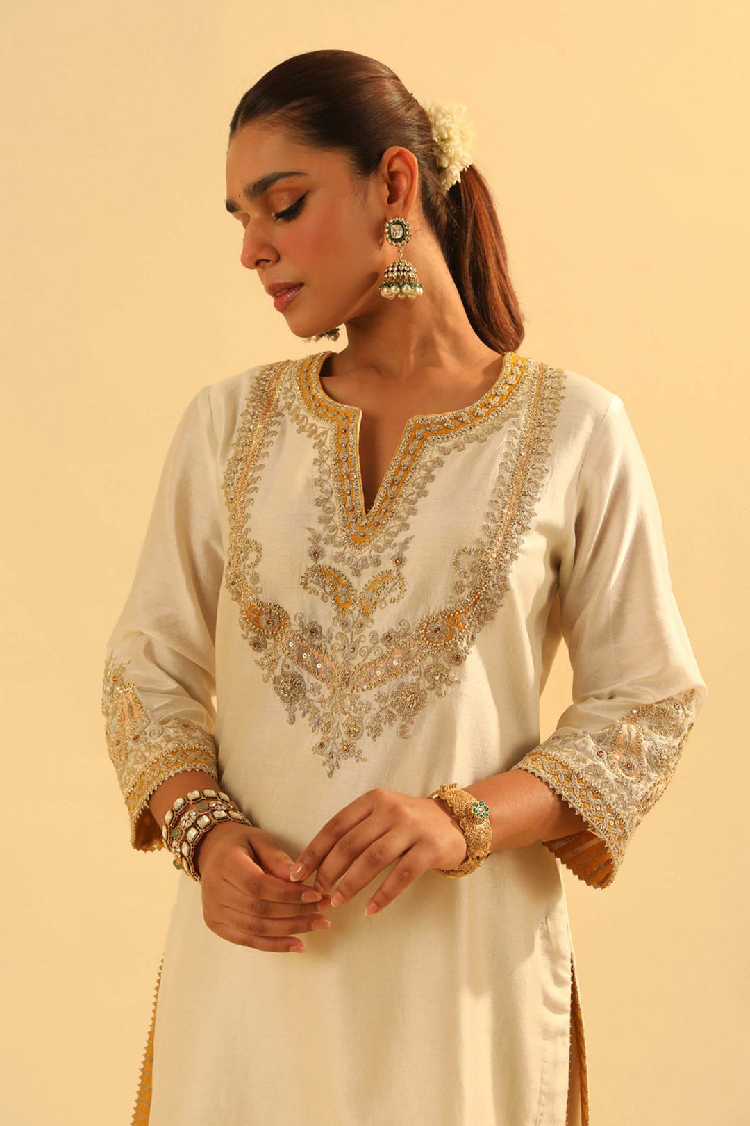 Aashna - Short Kurta With Dhoti