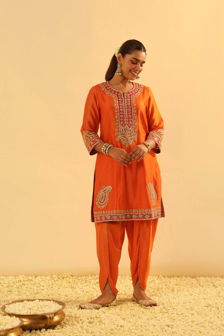 Anjum - Short Kurta With Dhoti