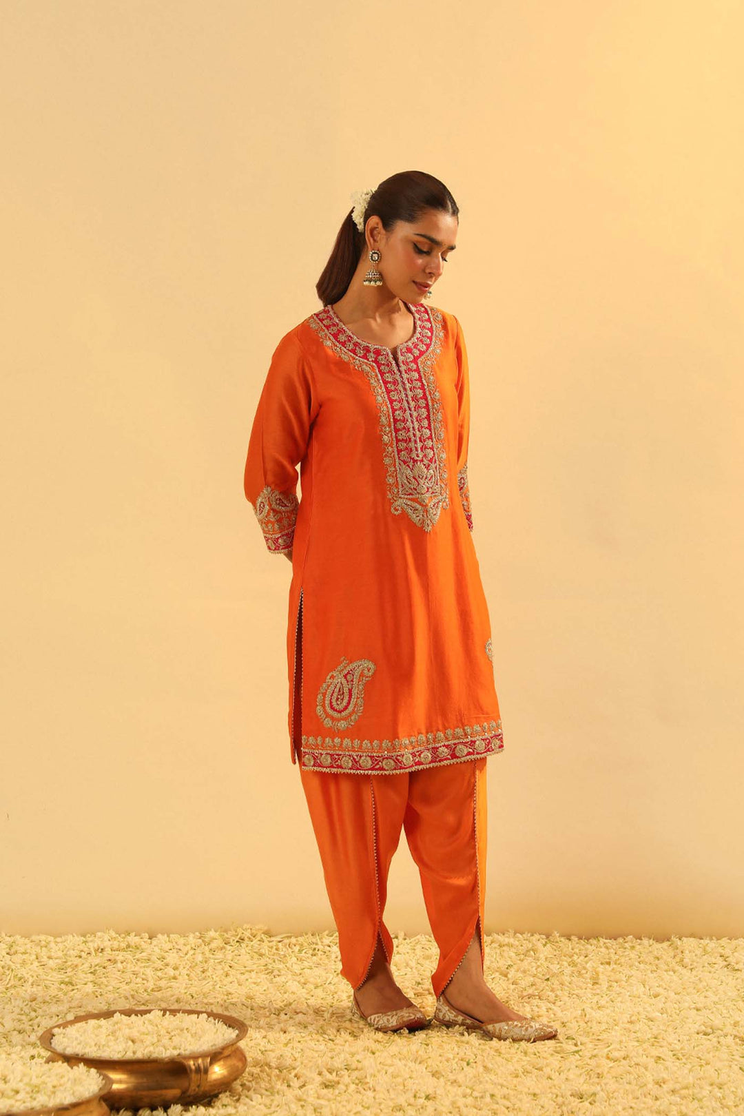 Anjum - Short Kurta With Dhoti