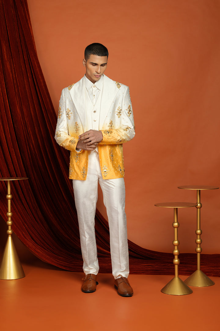 Kai - Yellow Ombré Blazer Set