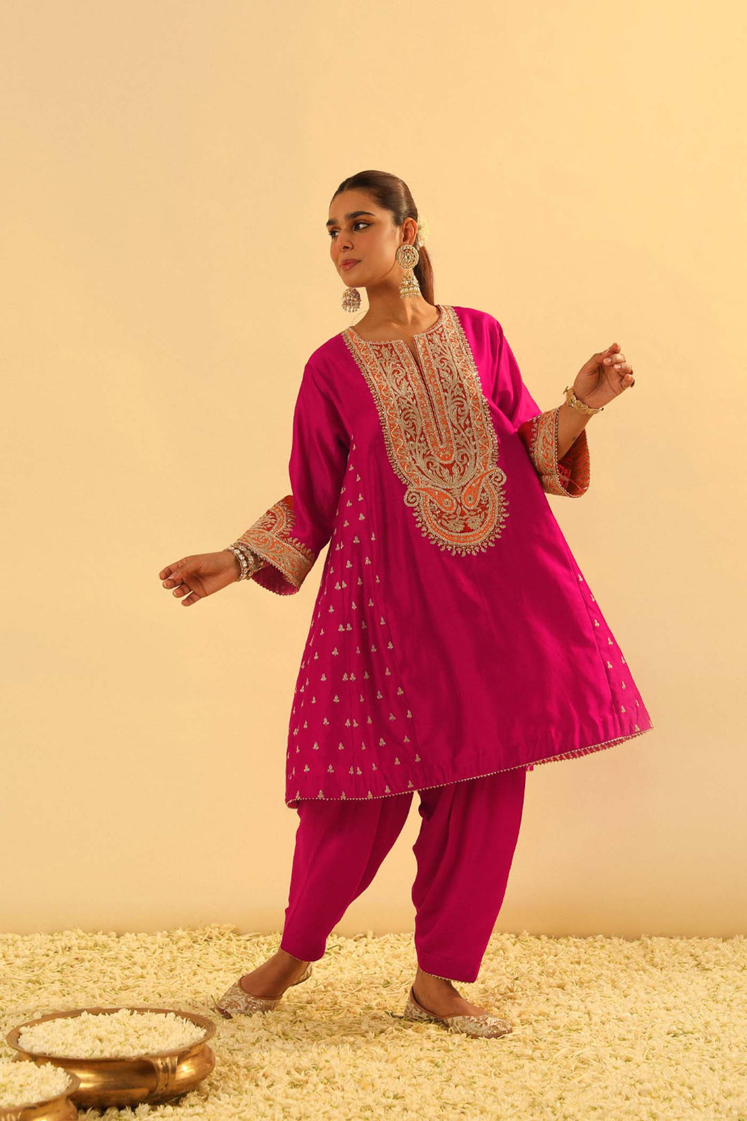 Falisha - Short Kalidaar Chauga With Salwar