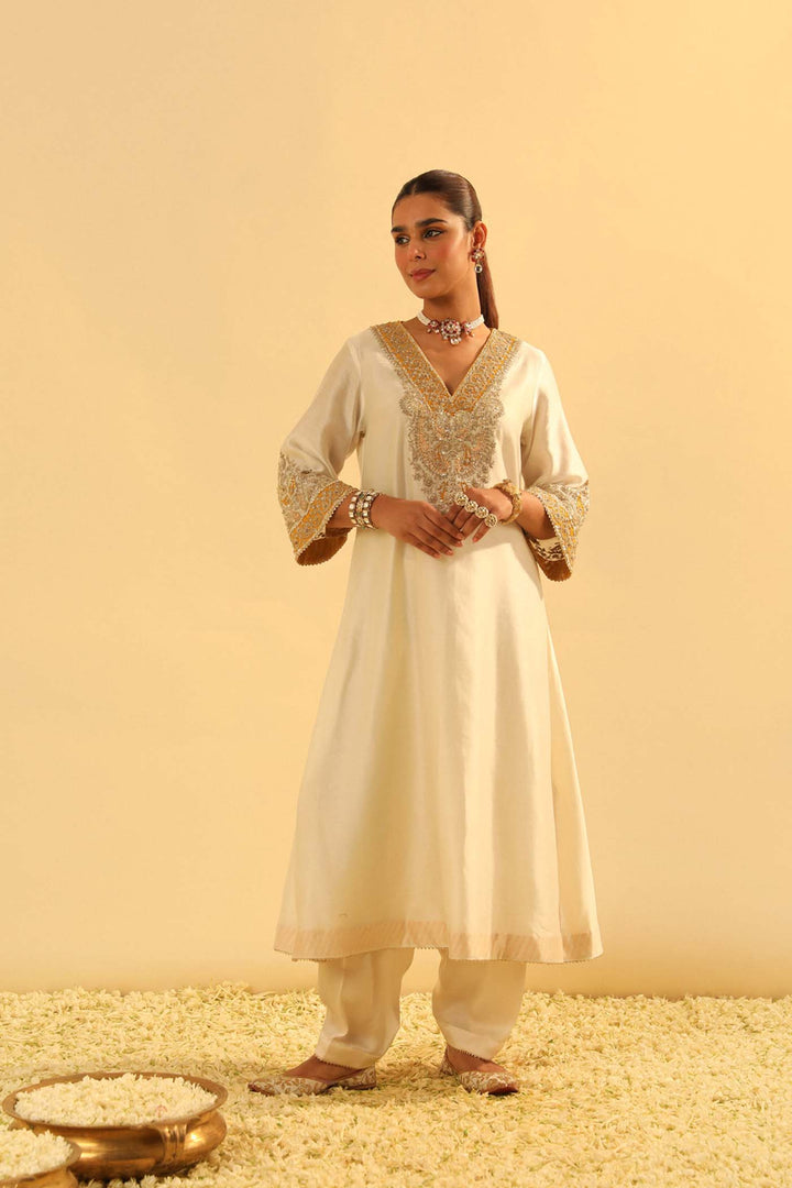 Shazana - Long A-Line Chauga With Salwar