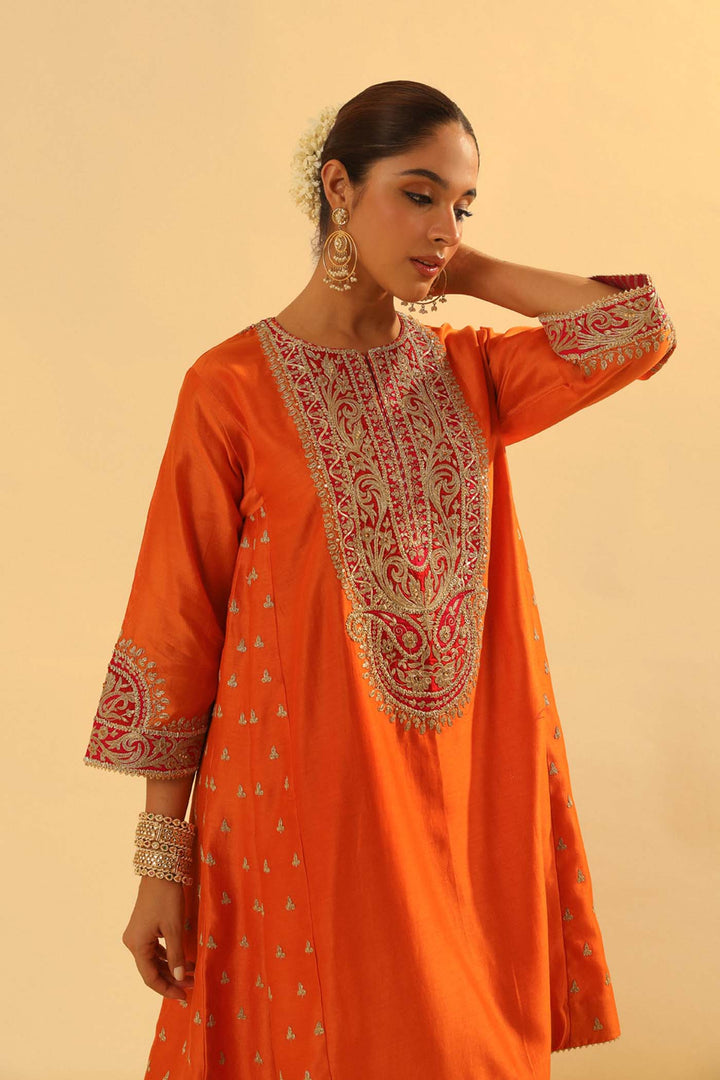 Falisha - Short Kalidaar Chauga With Salwar