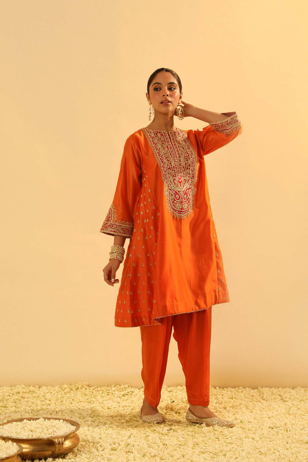 Falisha - Short Kalidaar Chauga With Salwar