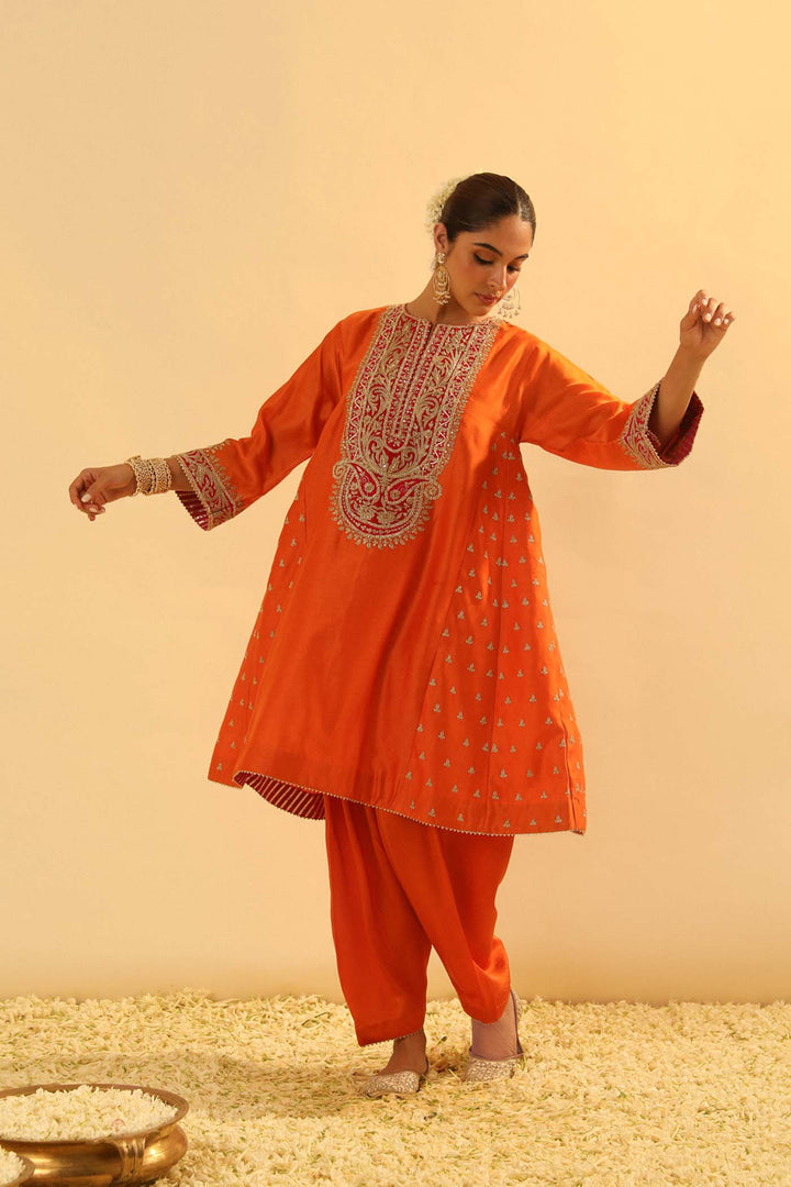 Falisha - Short Kalidaar Chauga With Salwar