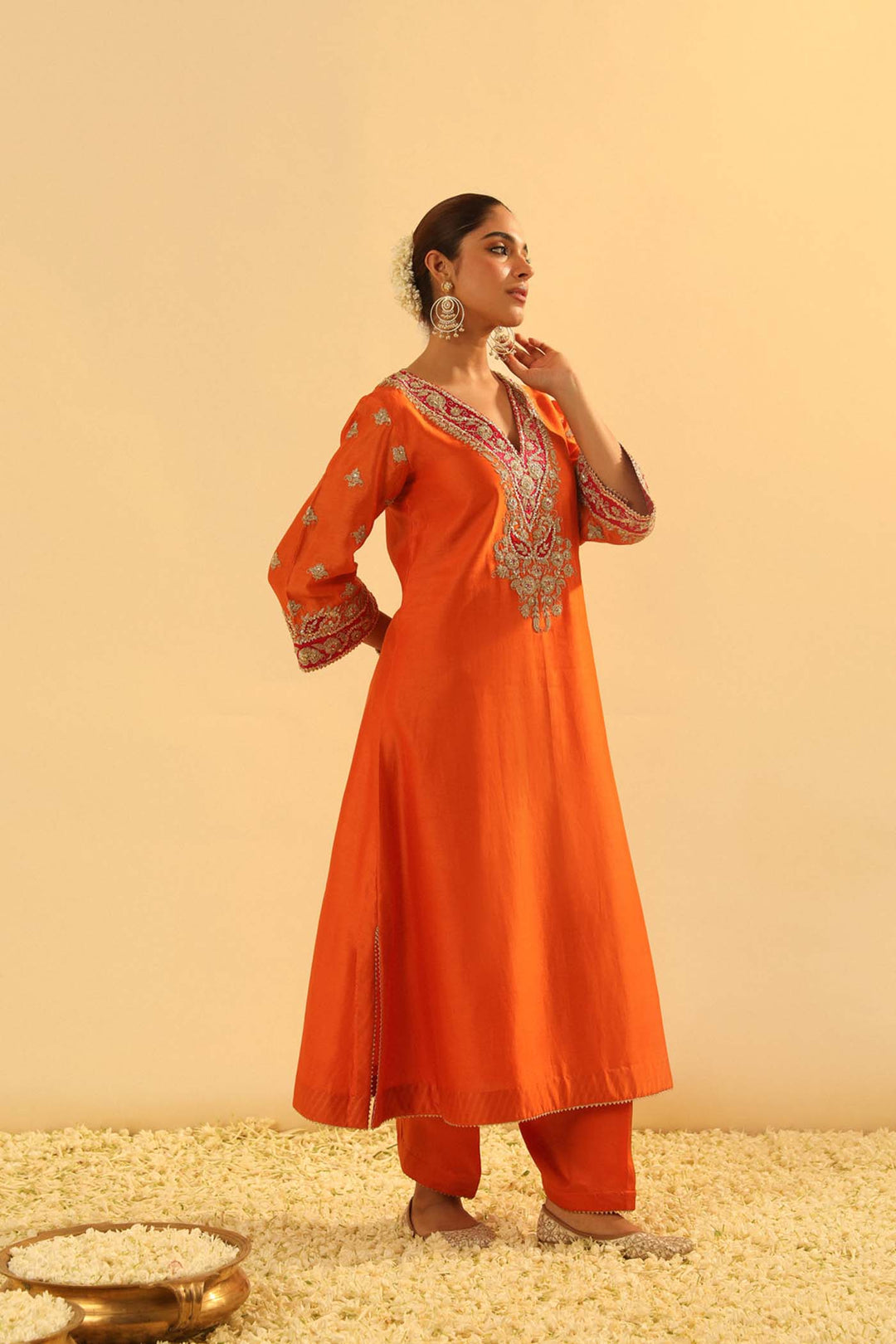 Alima - Long A-Line Chauga With Salwar