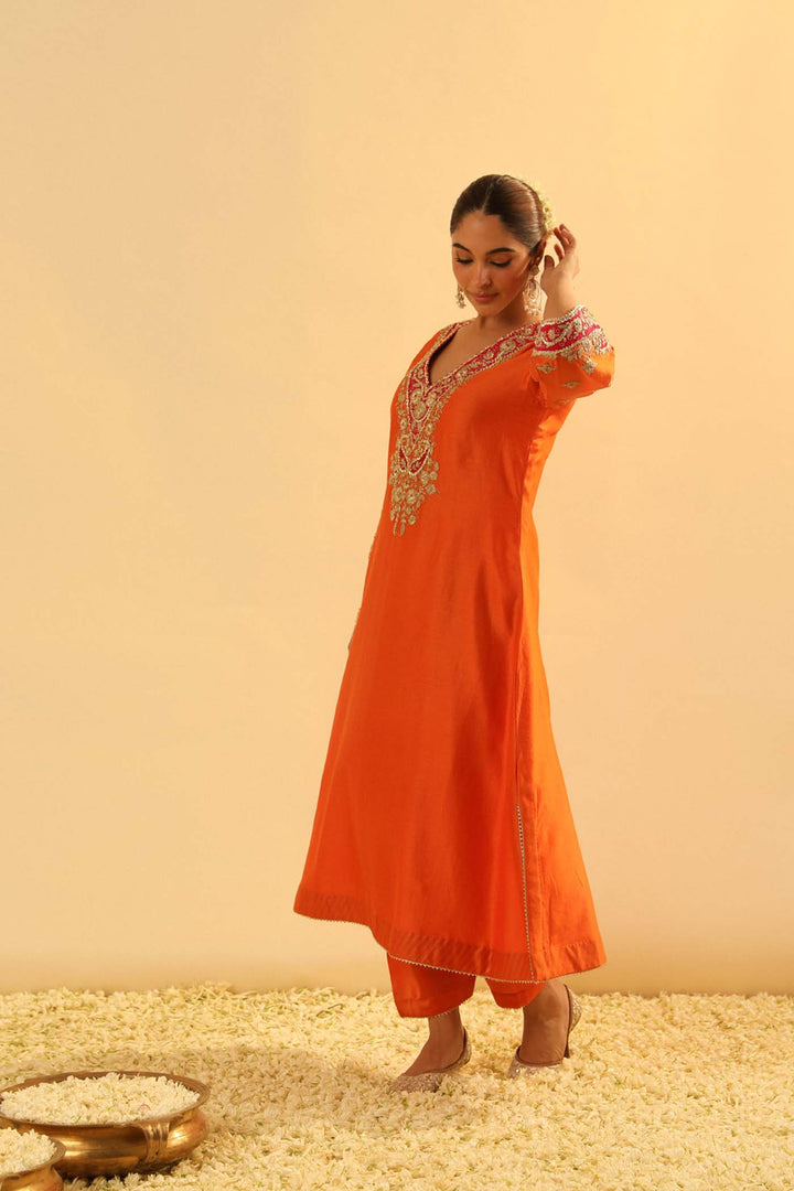 Alima - Long A-Line Chauga With Salwar