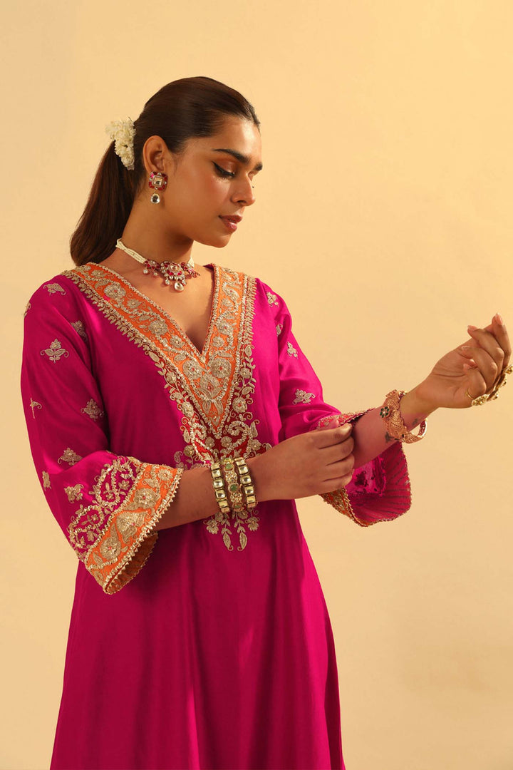 Alima - Long A-Line Chauga With Salwar
