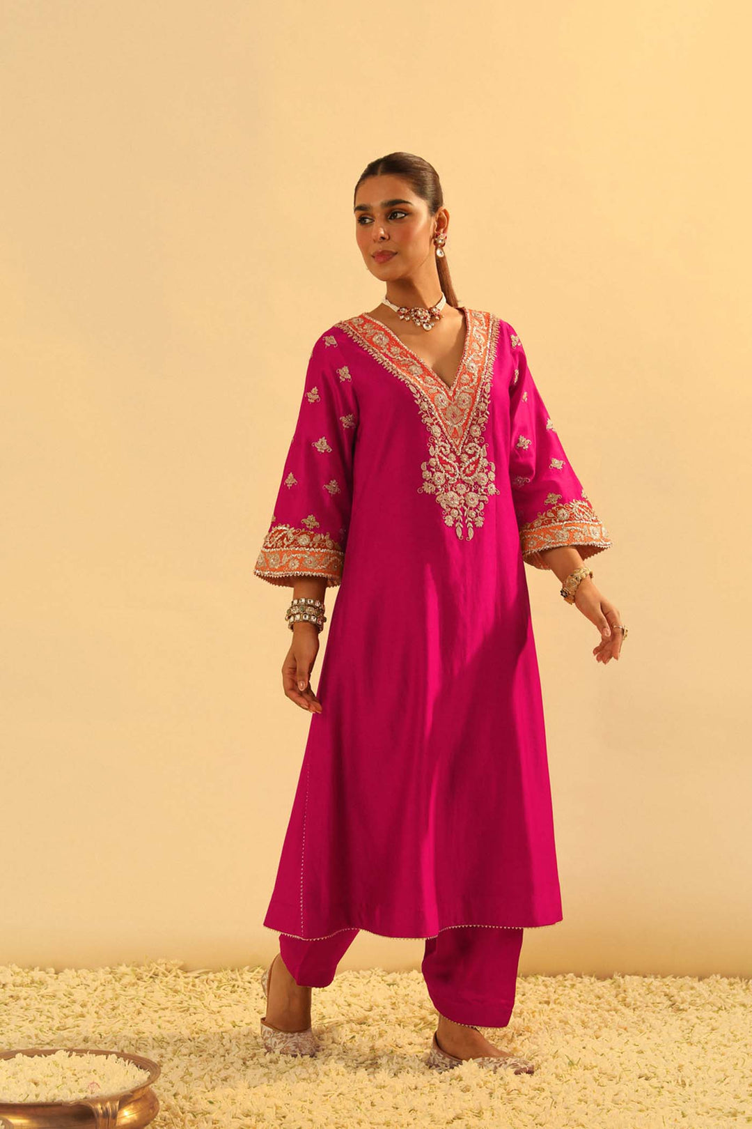 Alima - Long A-Line Chauga With Salwar