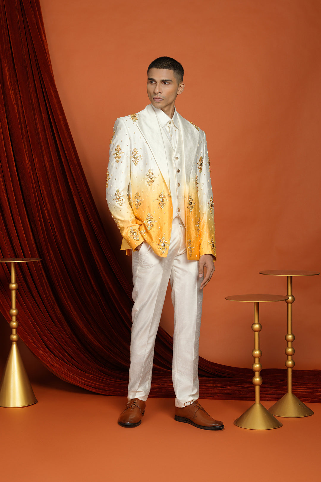 Kai - Yellow Ombré Blazer Set