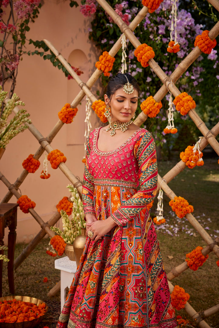 Adhaya Anarkali Set