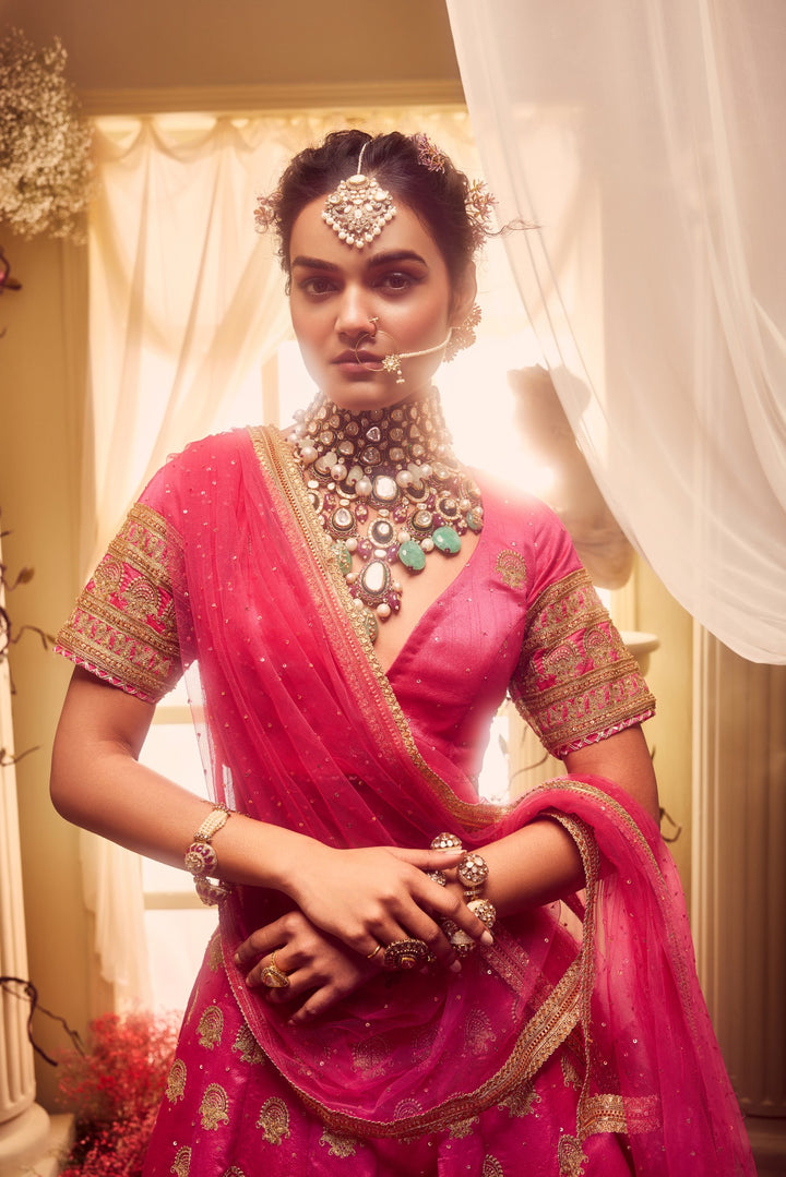 Evelyn Banarasi Lehenga Set