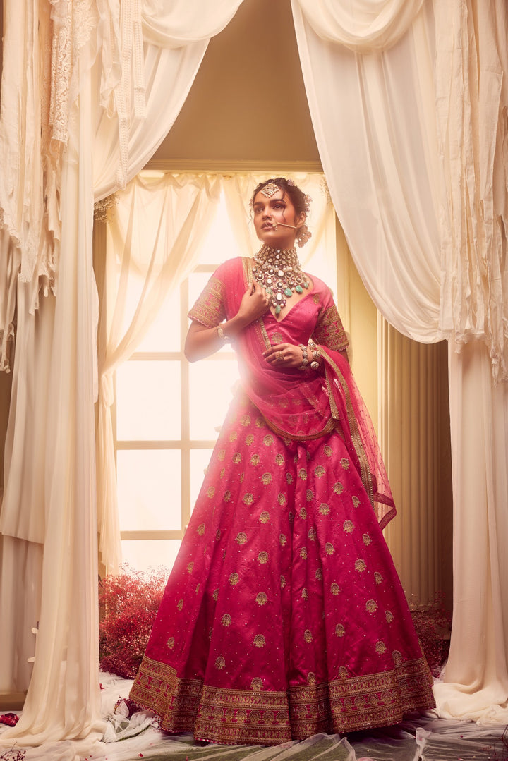 Evelyn Banarasi Lehenga Set