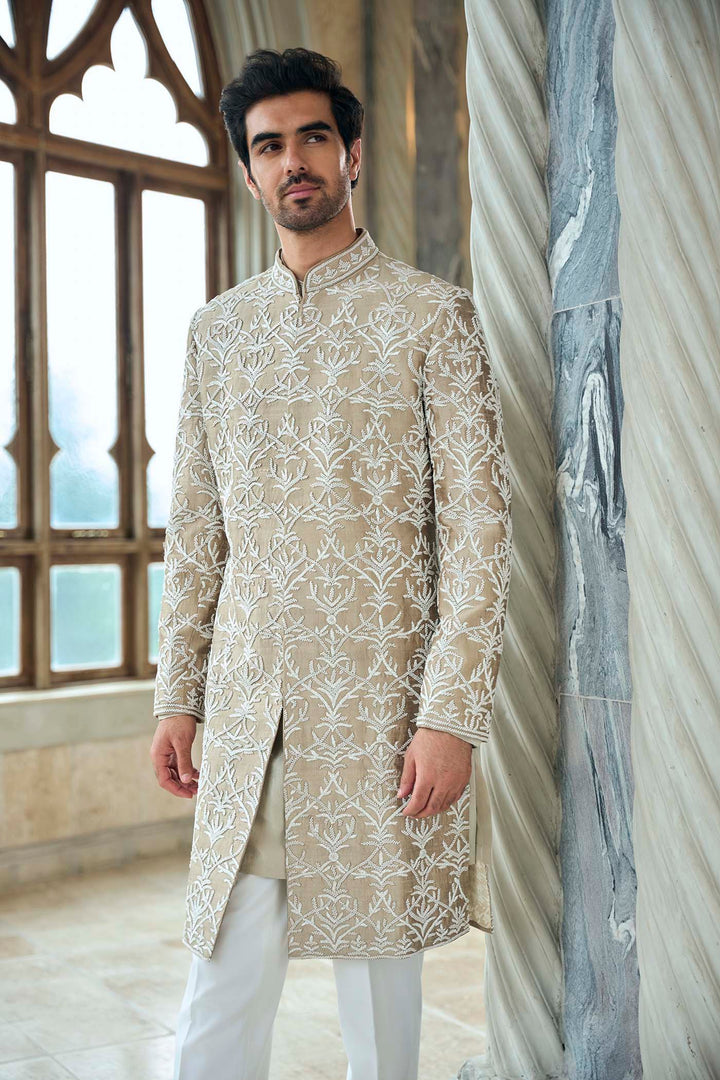 Coffee Sherwani Set
