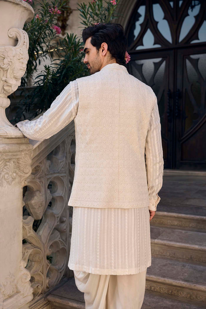 Ivory Thread Work Bundi Set