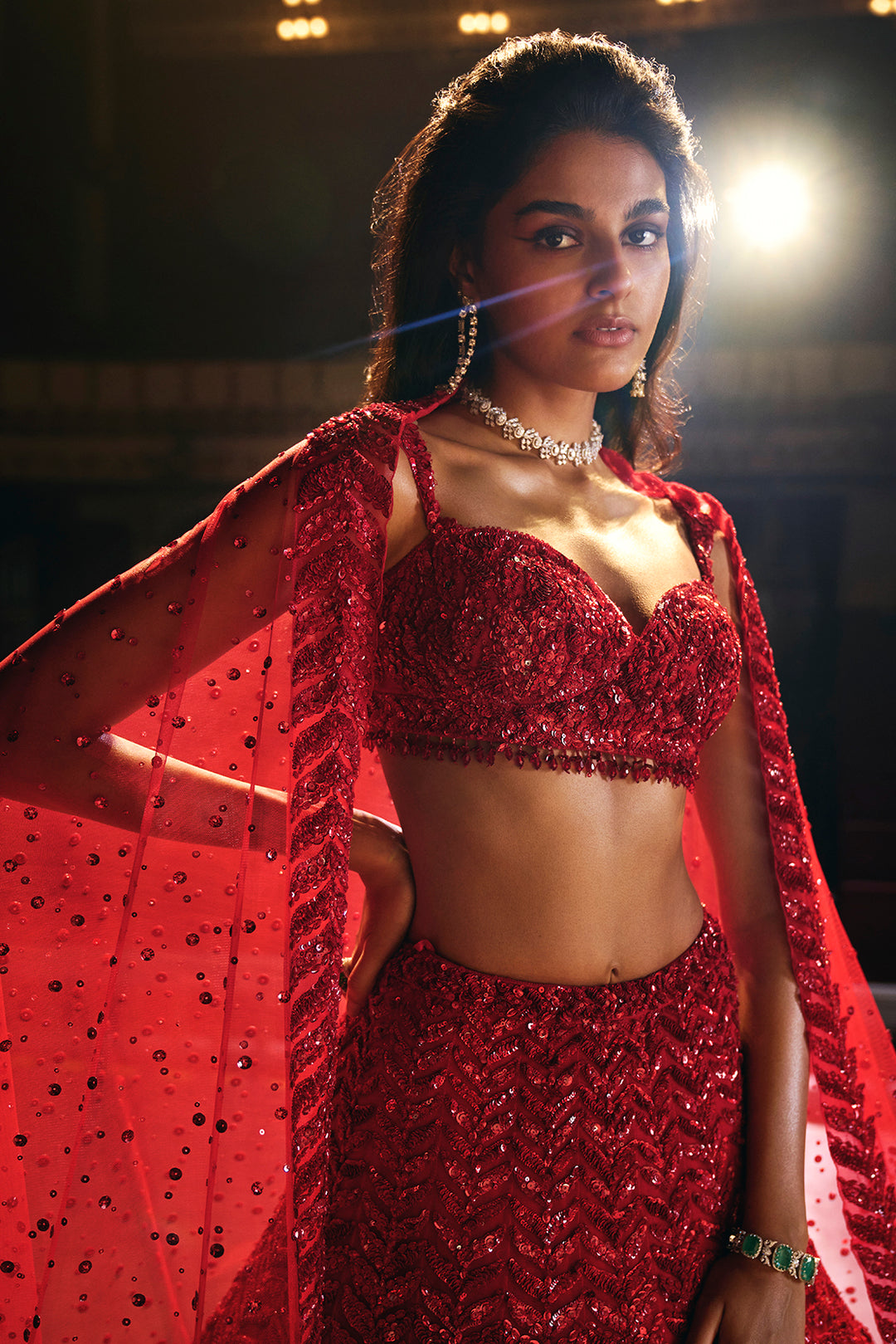 Red Leaf Lehenga