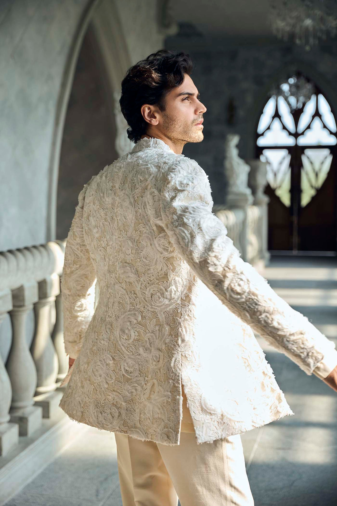 Ivory Nude Jacket Set