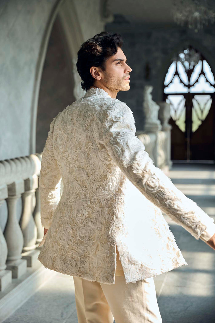 Ivory Nude Jacket Set