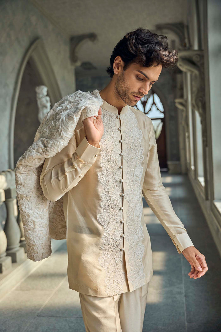 Ivory Nude Jacket Set