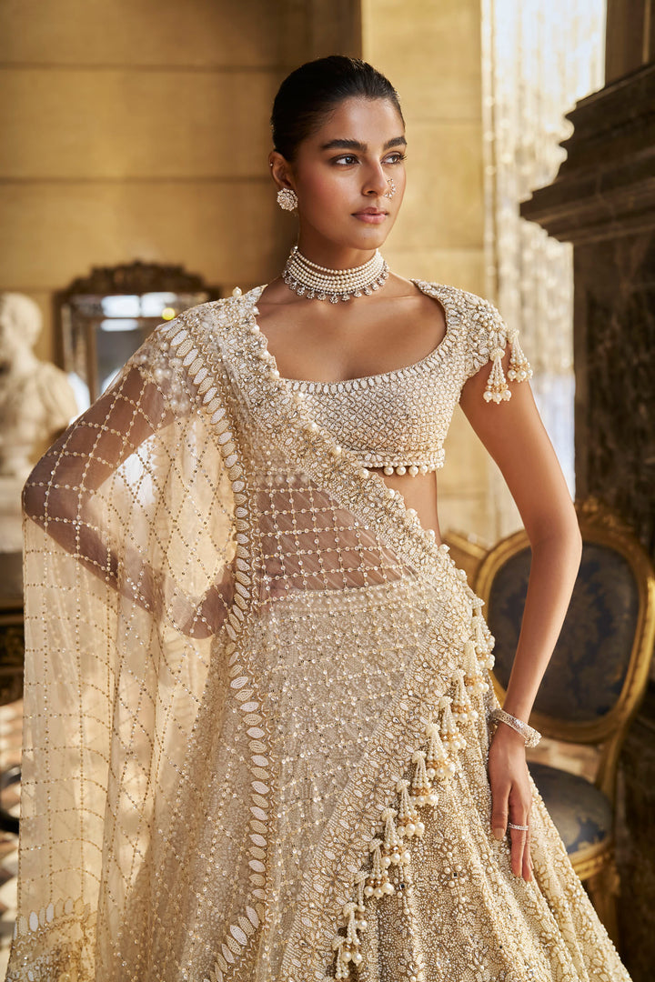 Ivory Pearl Lehenga Set