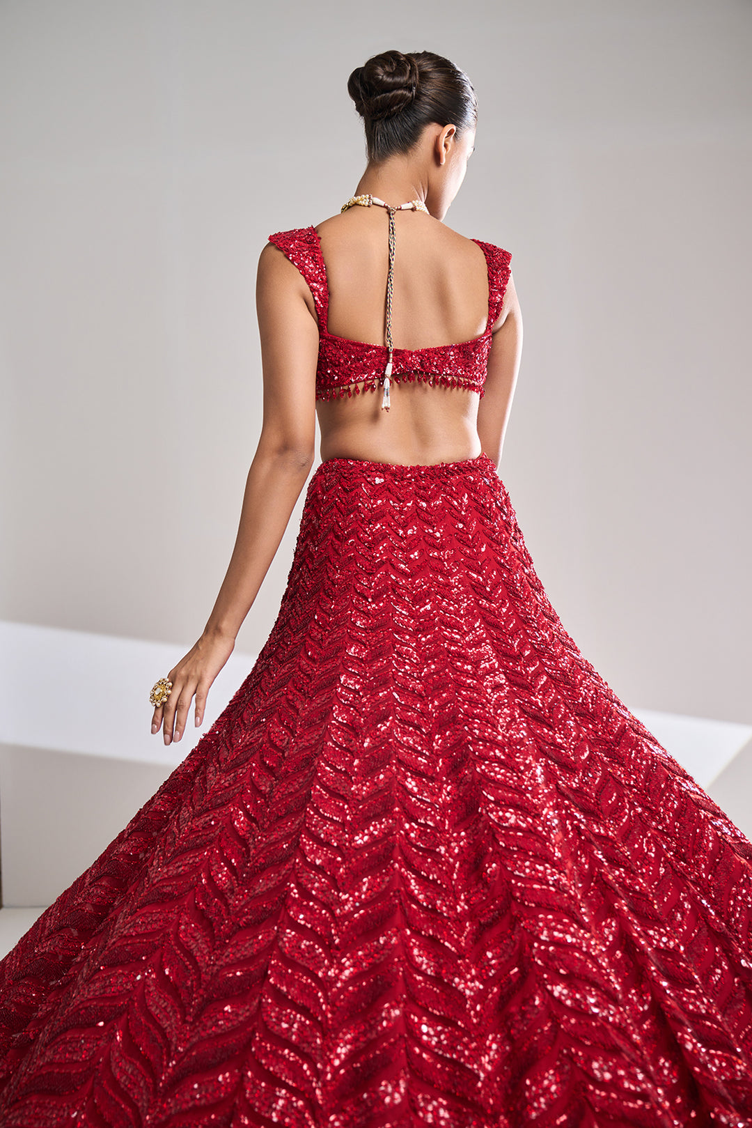 Red Leaf Lehenga