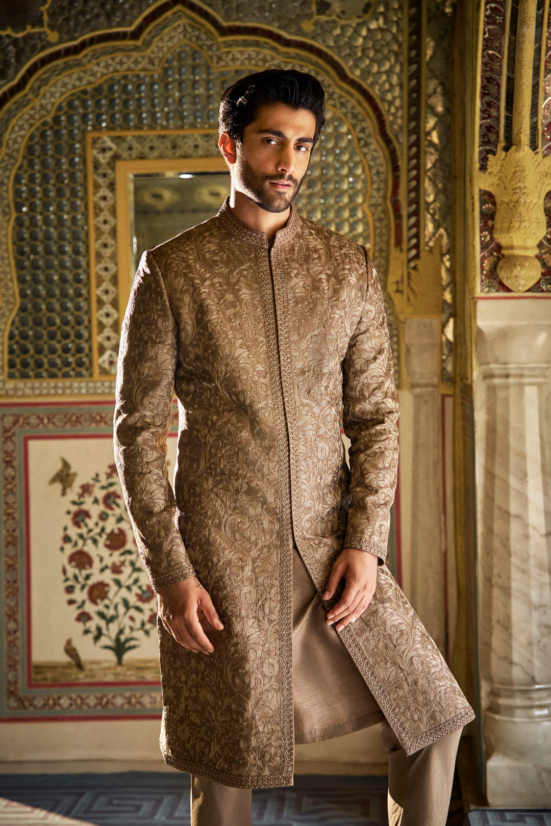 Slate Sherwani Set