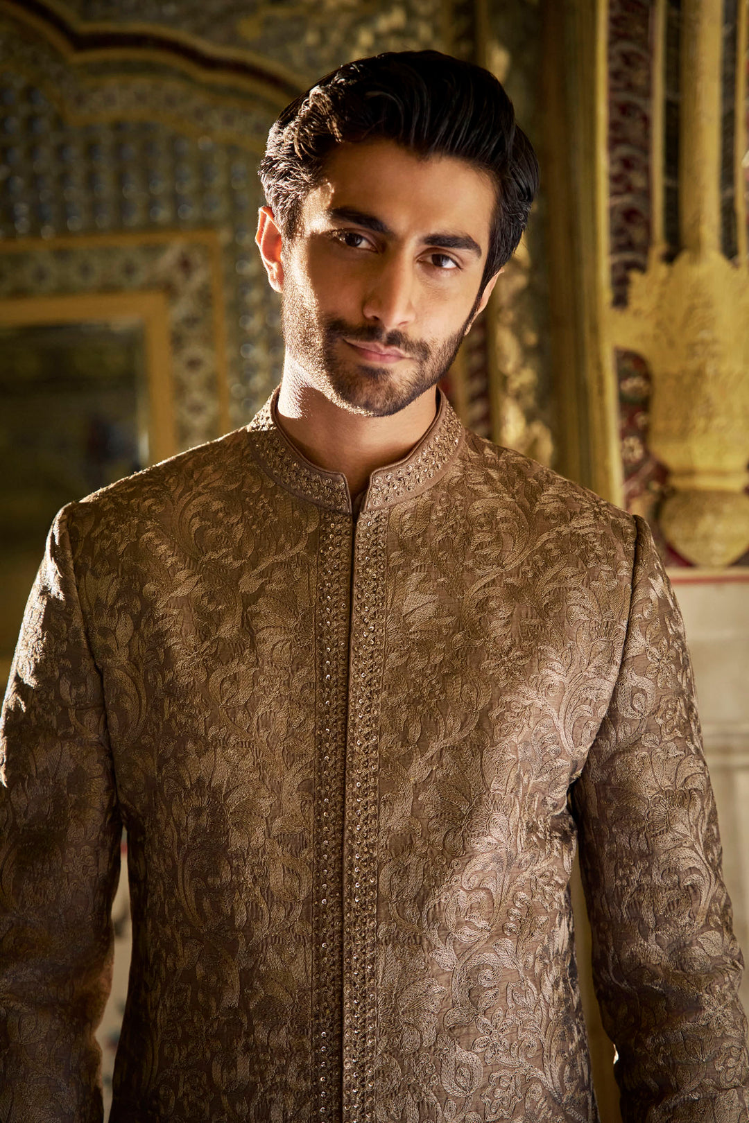 Slate Sherwani Set