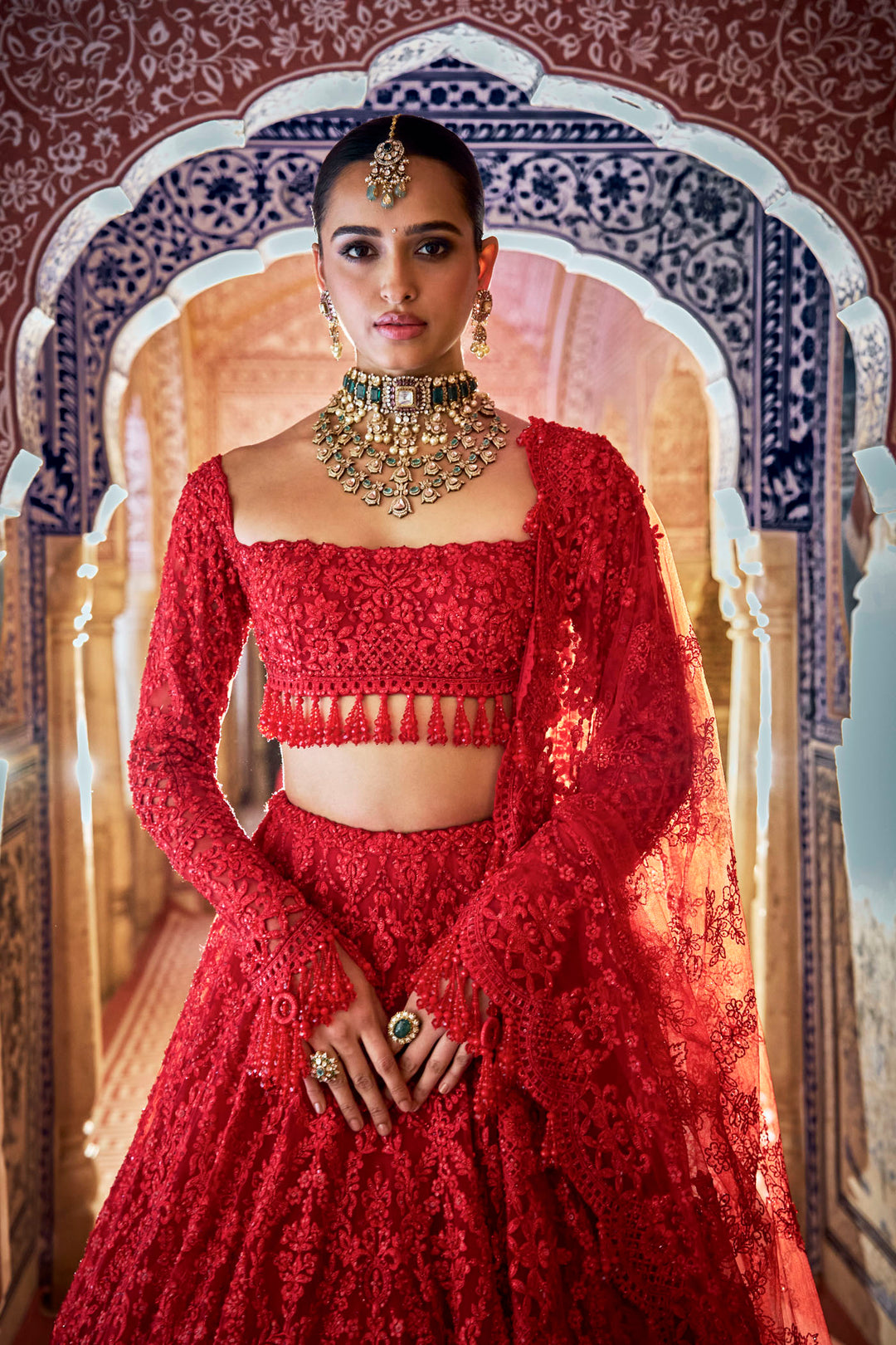 Red Lehenga Set