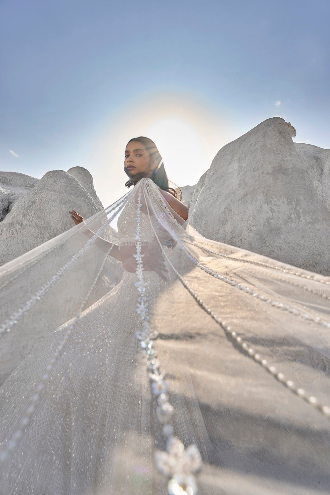 Ivory Pearl Lehenga Set