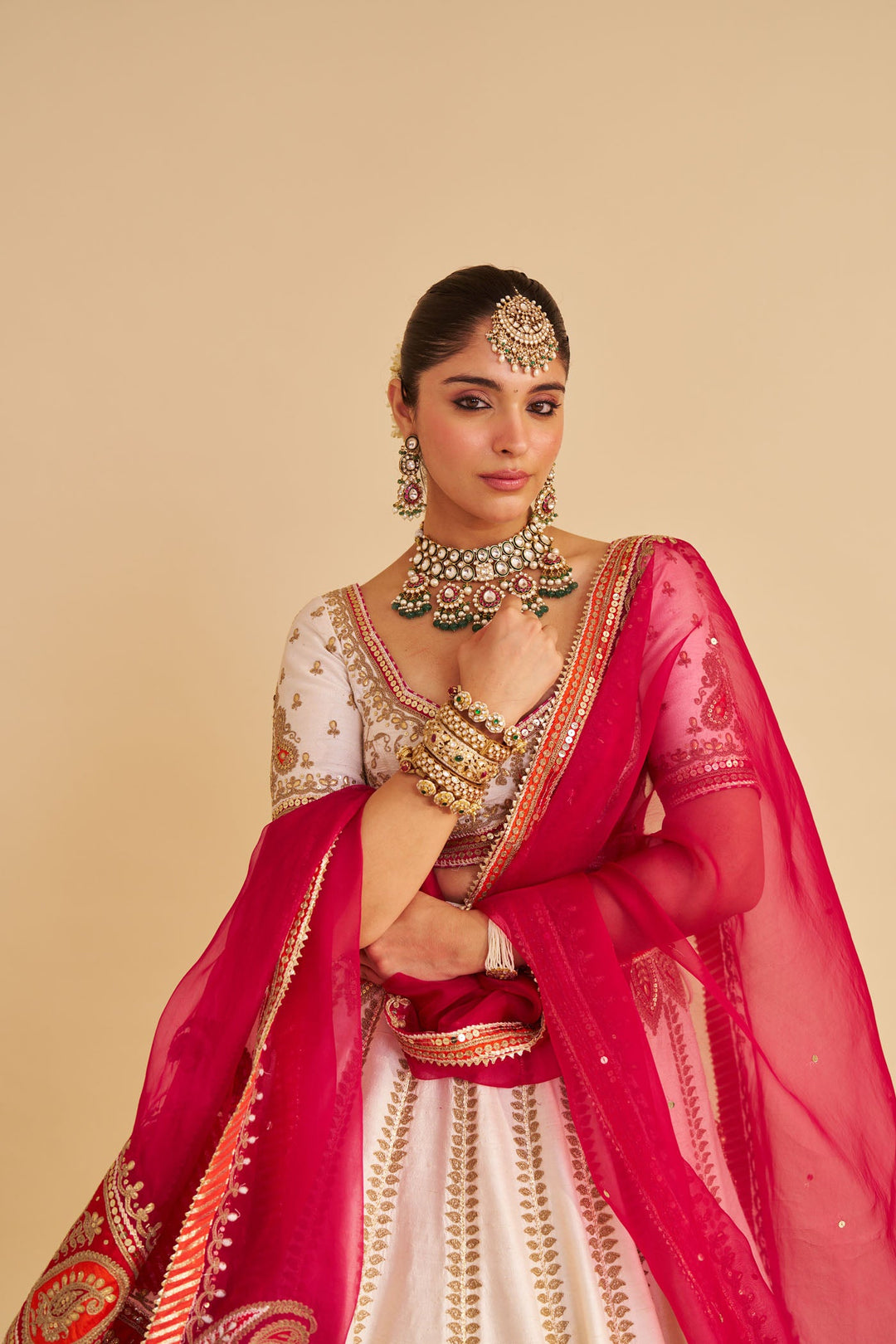 Amara - Daisy Ivory Lehenga