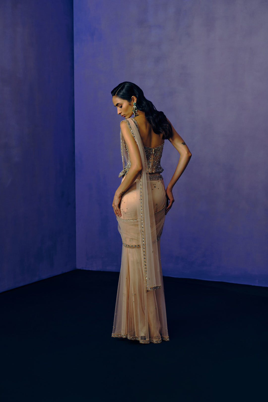 The Afterglow Drape Saree